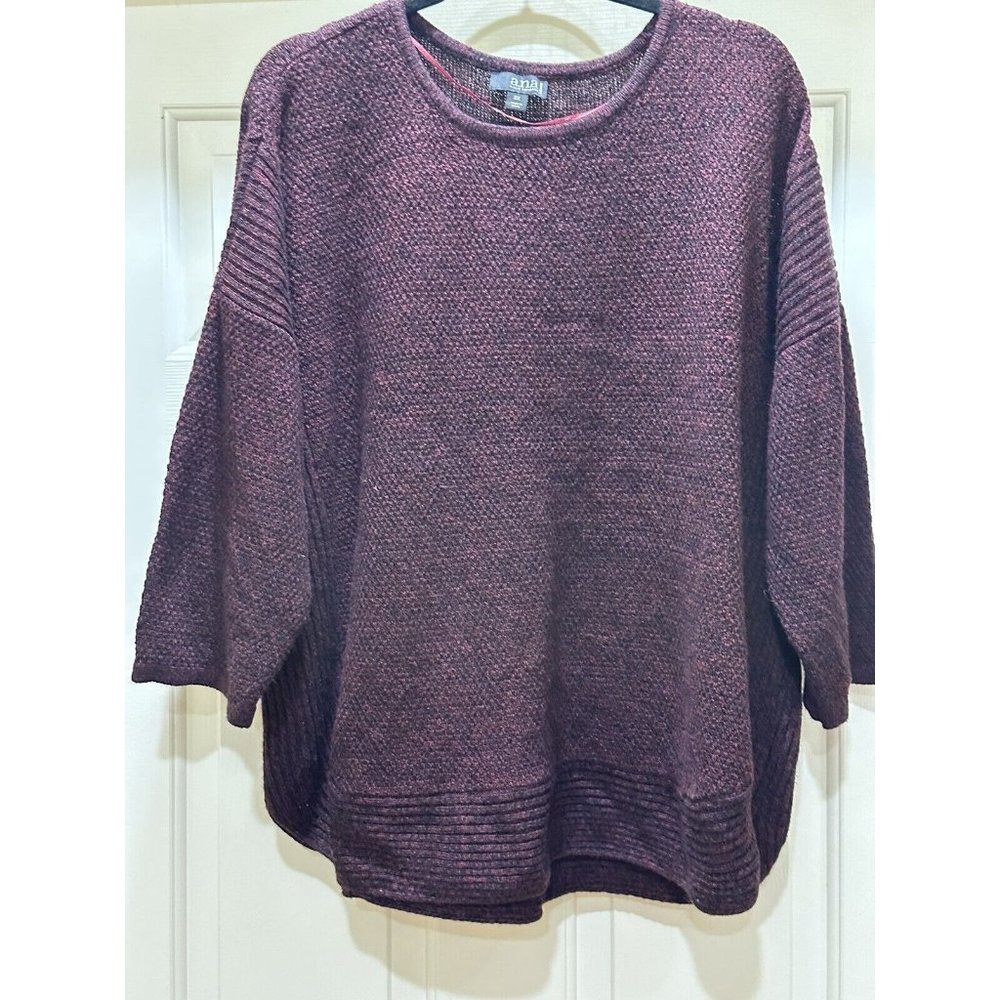 burgany & black sweater By A. N. A. size 2X